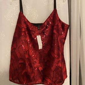 WHBM NWT sequined cami